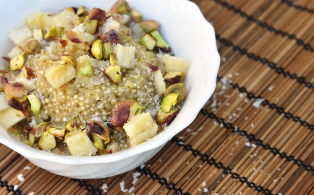 Dried Fruit & Pistachio Quinoa Porridge